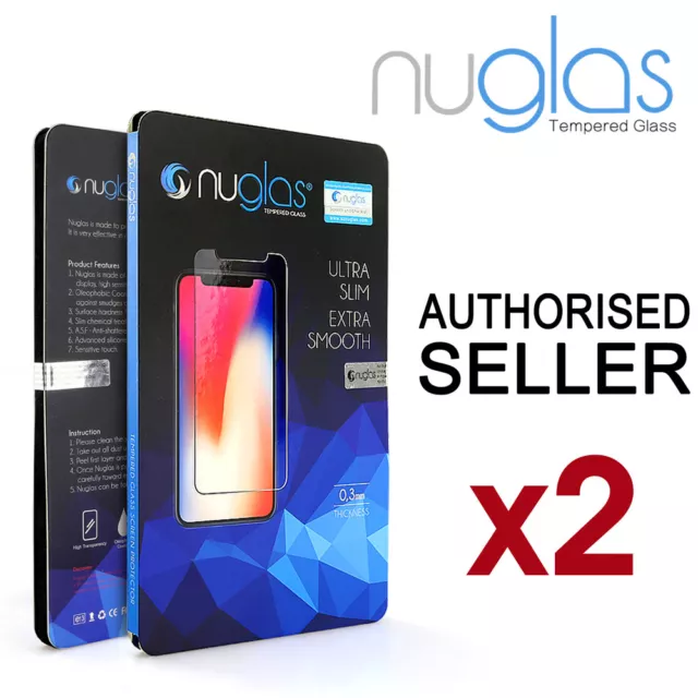 2xFor iPhone 15 14 Plus 13 12 11 Pro XS Max XR 8 Tempered Glass Screen Protector