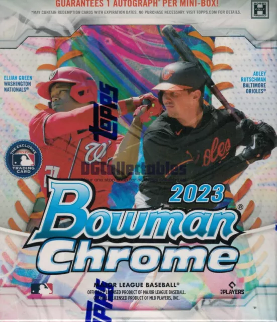 2023 Bowman Chrome Mlb Baseball Topps Sealed Hobby Mini Box New Fasc In Stock!!!