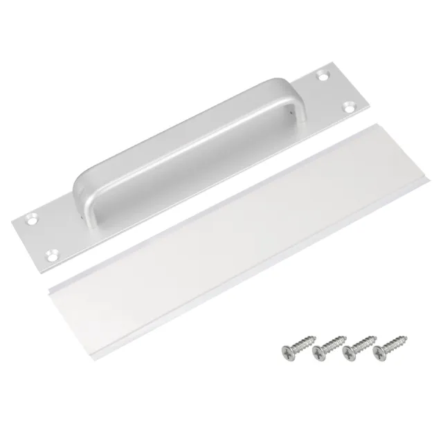 1Pcs Door Handle Pulls, 200mm/7.87" White Dual-Use(Screw/Double-Sided Tape)