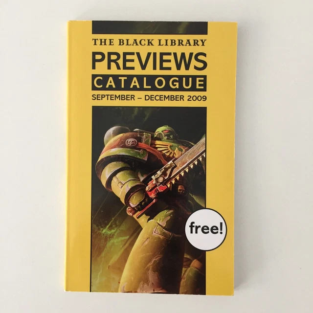 BLACK LIBRARY UN Aperçu Catalogue Warhammer 40,000 Sept Décembre 2009
