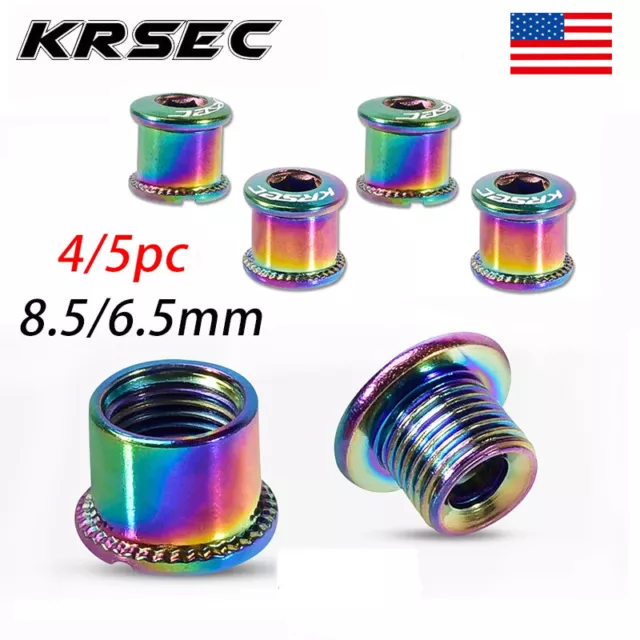 KRSEC MTB Chainring Bolts Road Bike Single/Double/Triple Speed Screws 4/5PCS US