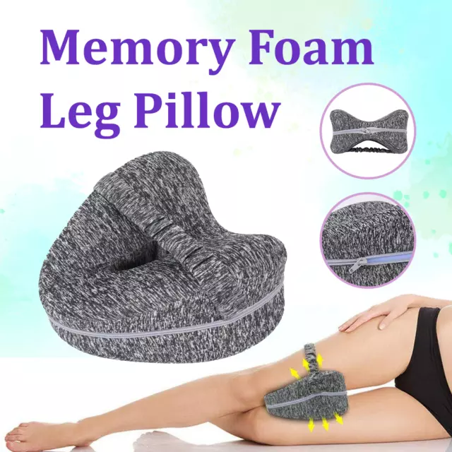 Memory Foam Leg Pillow Cushion Knee Support Pain Relief Washable Cover AU Ship