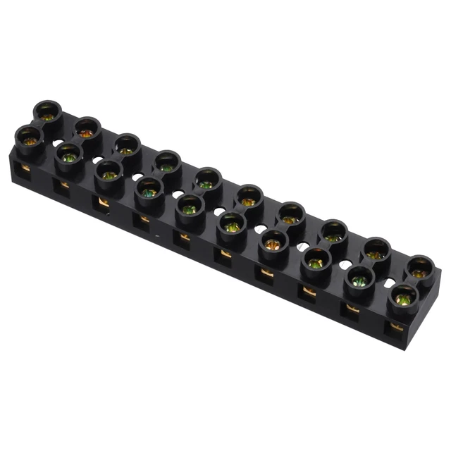 Bornier Rail DIN UK6N - 800V 57A, 6mm2, Rouge - Lot De 5 Pièces - Neuf Sous Emballage