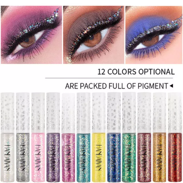 Occhi glitter lucentezza diamante liquido occhi eyeliner ombra ombretto\