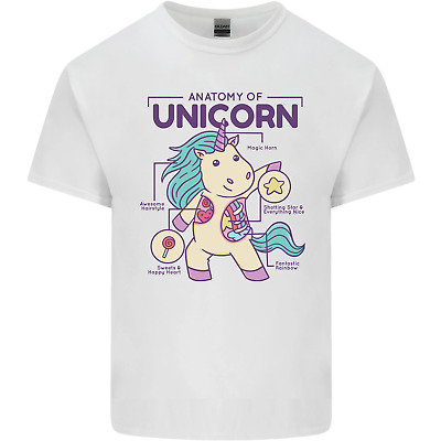 ANATOMIA di un unicorno Fantasy Divertente Da Uomo Cotone T-Shirt Tee Top