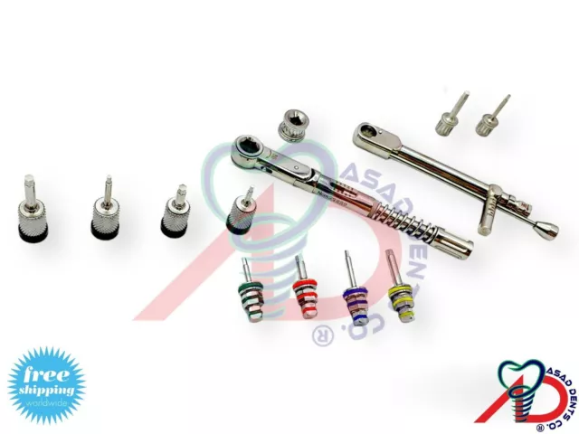 Llave dinamométrica para implantes dentales 10-50 Ncm 10-70 Ncm y 4...