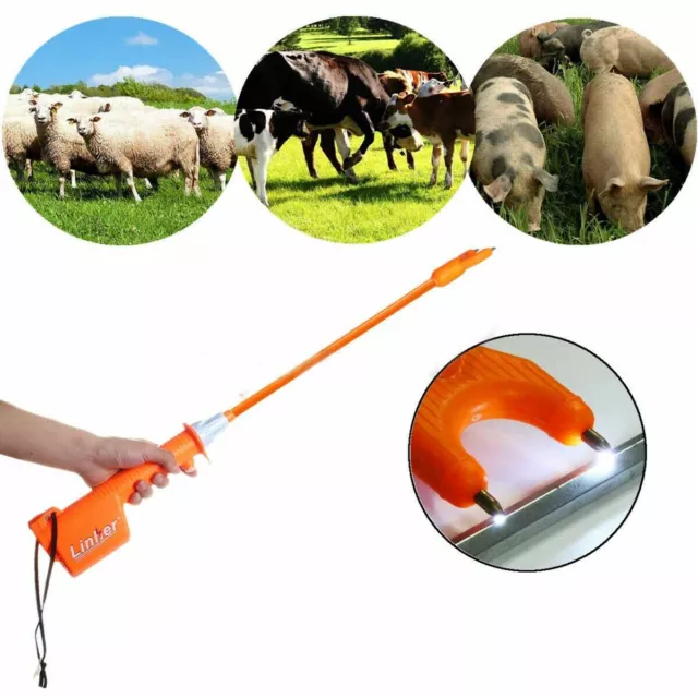 Rechargeable Electric Livestock Cattle Pig Prod Handle Animal Stock Prodder Farm