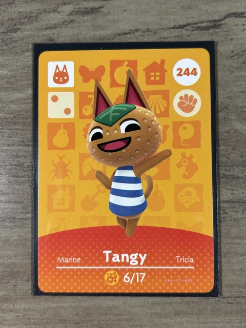 Tangy # 244 Animal Crossing Amiibo Card Series 3 AUTHENTIC NEW