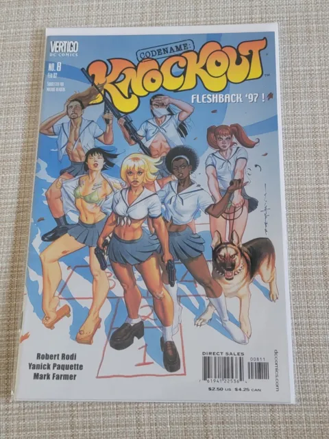 Codename Knockout #8 February 2002 DC Vertigo Comics Sexy COVER