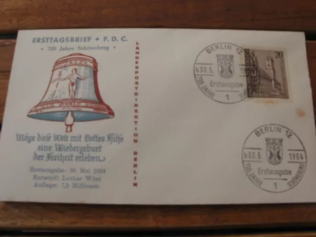 BRD/Bund FDC Ersttagsbriefe  1964  100 Hundert Jahre Schöneberg