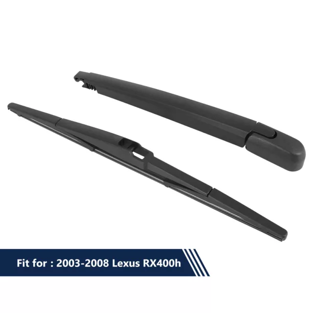 Car Rear Windshield Wiper Blade Arm Set for Lexus RX400h 2003-2008 14 Inch 355mm