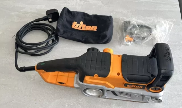 Triton TA 1200BS 3" 1200W Belt Sander 75mm Used Tested Working with accessories