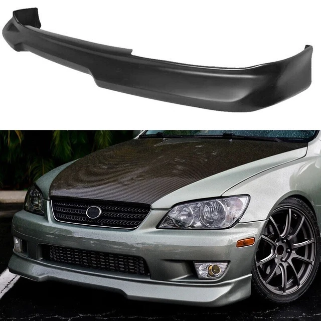 thumbnail image 2 of FREE-AUTO802 GR Style Front Bumper Lip – 01-05 Lexus IS300 – Unpainted Black PU 2 of 4
