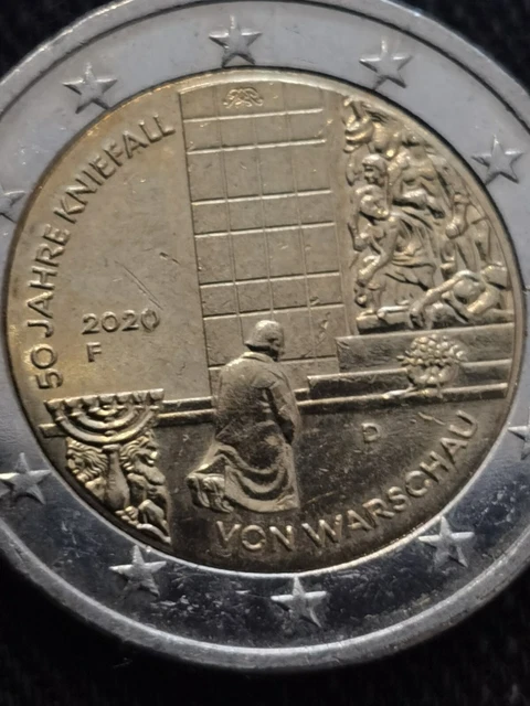 2 Euro Münze 50 Jahre Kniefall Von Warschau Wert 2 EURO MÜNZE. 50 Jahre Kniefall.von Warschau 2020 F gebraucht. Guter