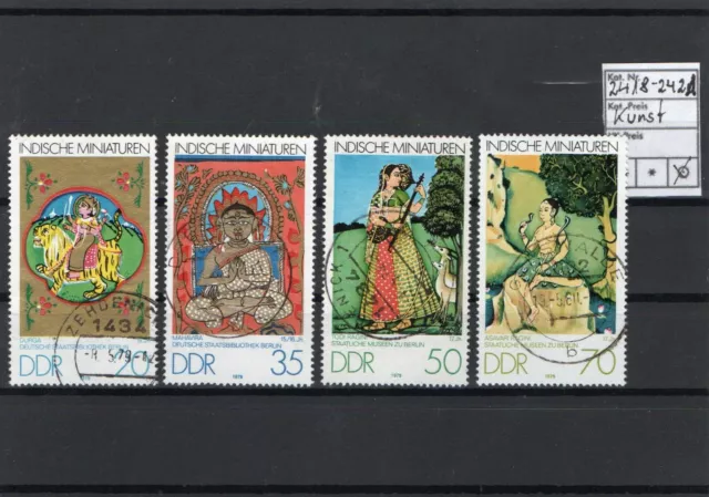 DDR, MiNr. 2418-2421, gestempelt, Indische Miniaturen, siehe Scan.