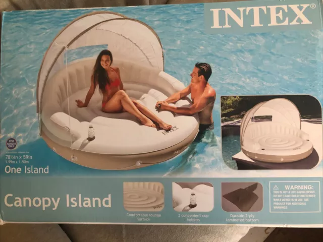 Intex Canopy Island inflatable pool lake river float