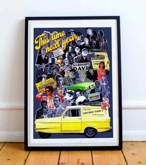 Impression collage Only Fools and Horses - Pop Artwork affiche art mural Del Boy cadeau