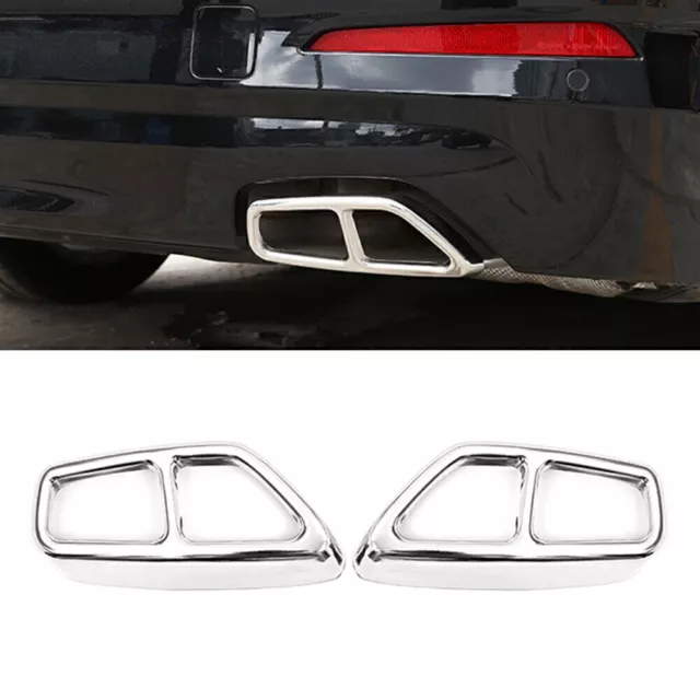 Exhaust Muffler Pipe Tip Tailpipe Trim Cover Chrome for BMW 5 Series G30 G31 ET