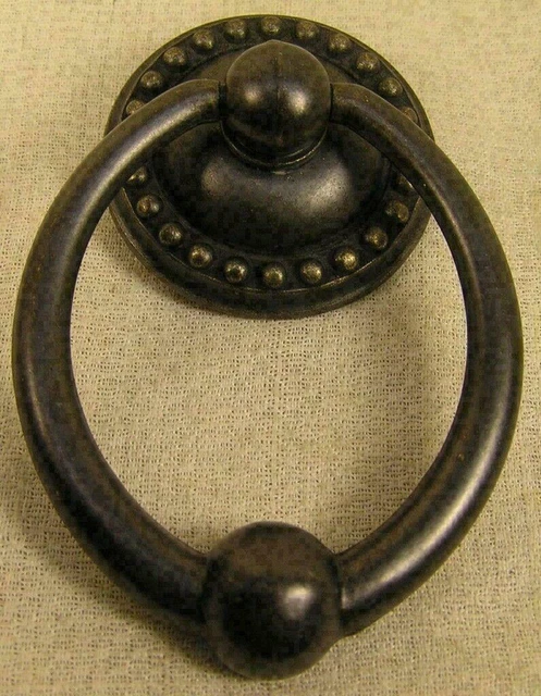 12 Oil Rubbed Brass Drawer Handles Drop Pulls Cabinet  Furniture Hardware