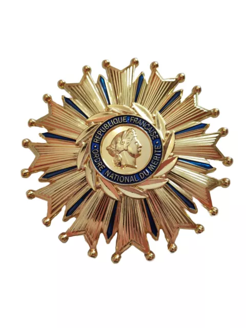 Plaque Grand Croix ONM de L'ordre National du Mérite 1963
