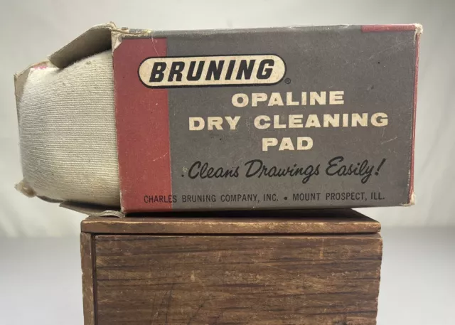 Vtg Opaline Dry Cleaning Pad Artist Draftsmen NOS Brunning Cleans Drawings Easy