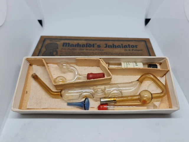 Macholdt's Inhalator antik DDR Patent Vintage Inhalationsfabrik Thüringen