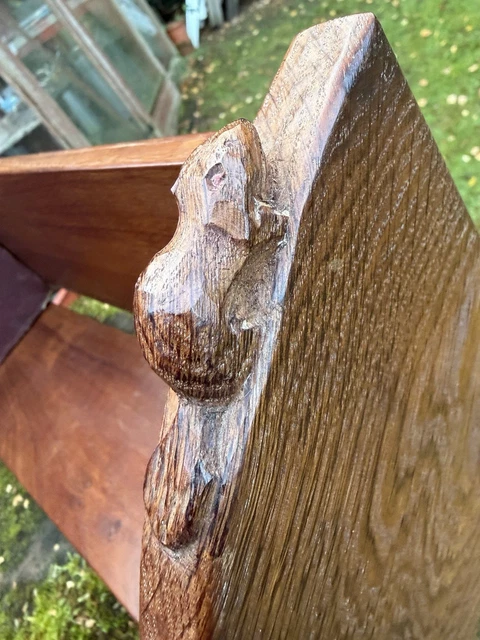 BEAVERMAN COLIN ALMACK Oak Book Trough Rack Ex Mouseman Arts + Crafts ...