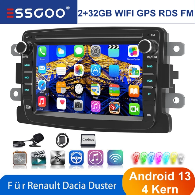 SIXWIN Android 13 Autoradio Für Renault Lodgy 2021 & Dokker 2012-2020 – 9 Zoll Touchscreen Mit WiFi, GPS, Bluetooth & Lenkradsteuerung | 1+32GB