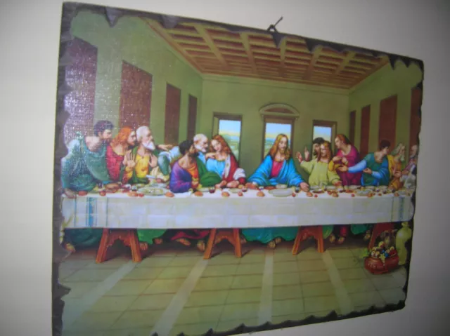 Icona Sacra Ultima Cena D. Ghirlandaio Legno 100%  Affare Natale Foto Capoletto