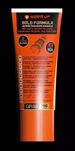 Additif Antifriction Anti Usure Gold Formula Boite Manuel Warmup, Warm Up GF150