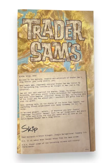 Disney Trader Sam’s Tiki Bar Menu Polynesian Disney Trader Sam’s Tiki Bar Menu Polynesian