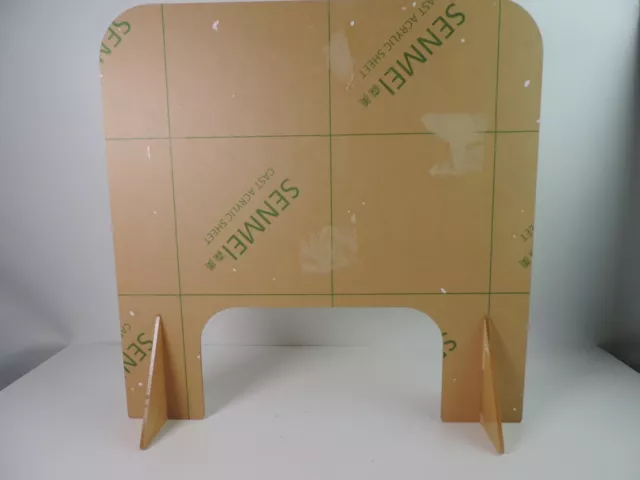 SNEEZE GUARD ACRYLIC PLEXIGLASS TABLE DESK CHECKOUT COUNTER SHIELD 16x16