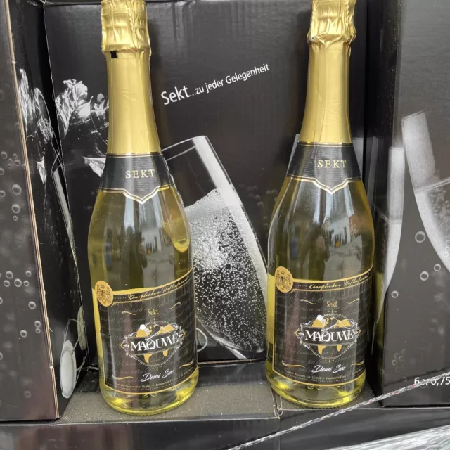 6x750ml Pleite Sekt DEMI SEC v königlichen Hoflieferant schmeckt top halbtrocken