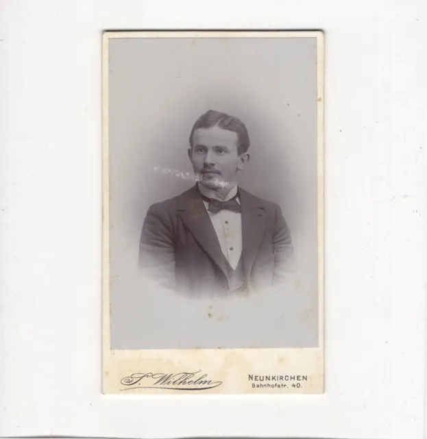 CDV Foto Herrenportrait - Neunkirchen um 1900