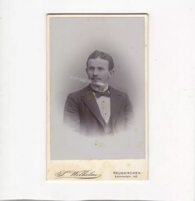 CDV Foto Herrenportrait - Neunkirchen um 1900