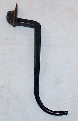 Antique Blacksmith Hand Forged Wrought Iron Door Handle Hook Pull