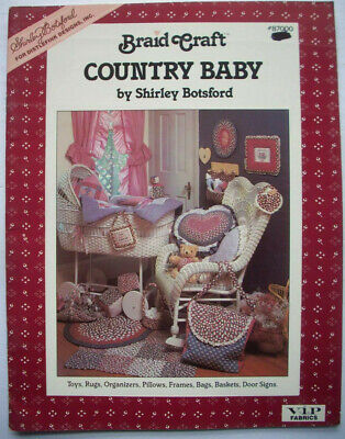 Libro del patrón de bebé Trenza Craft país Botsford Rugs cesta Marcos de almohada de corazón