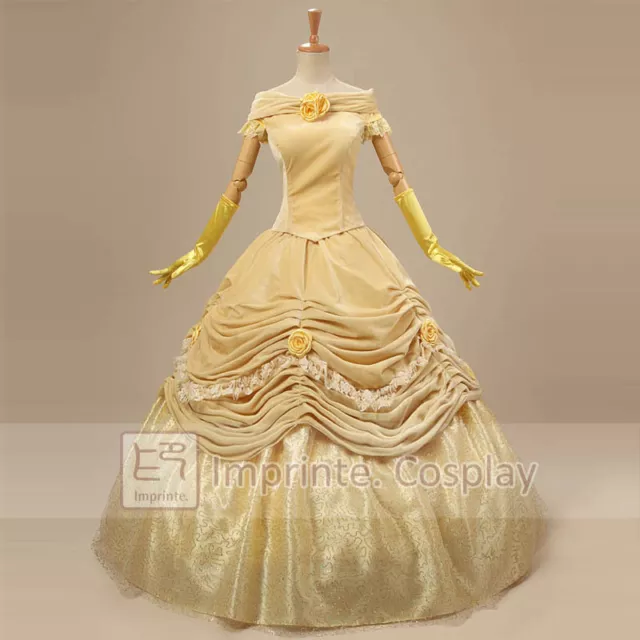 Costume de princesse Belle la Belle et la bête pour adulte, robe