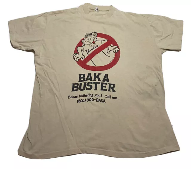 Vintage 80's Baka Buster Stedman Super Hi Cru Graphic T Shirt Size XL H5