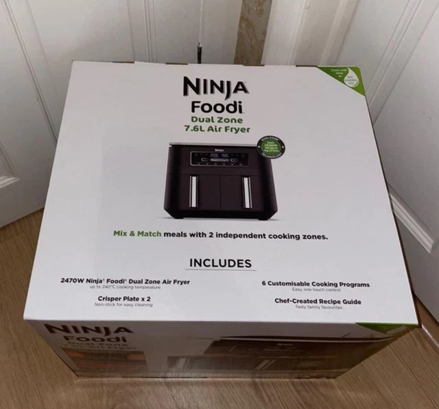 NINJA FOODI DUAL Zone AF300UK 7.6L Air Fryer ️ FAST FREE DELIVERY 🚚💨 £