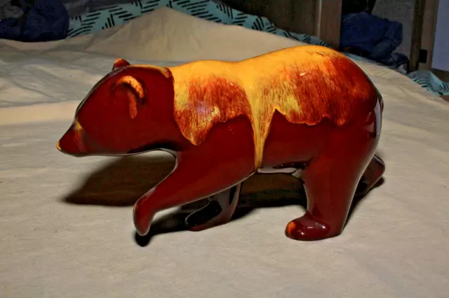 Blue Mountain Pottery Brown And Harvest Gold Bear 2