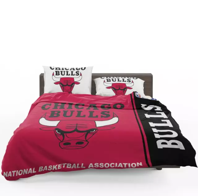 Chicago Bulls NBA Basketball Quilt Duvet Cover Set Bedclothes Comforter Cover