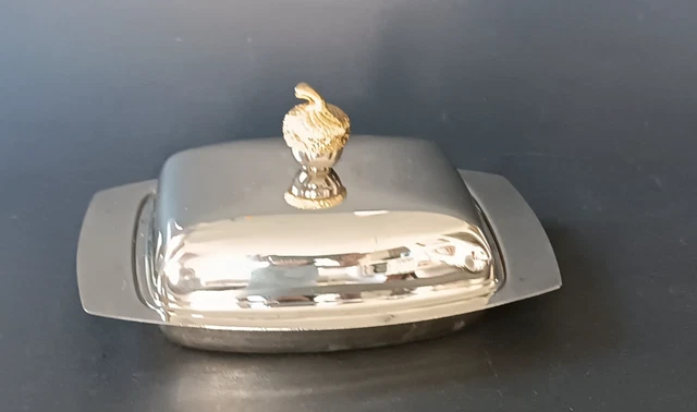 6 coupelles à caviar en métal argenté et leur intérieur en cristal
