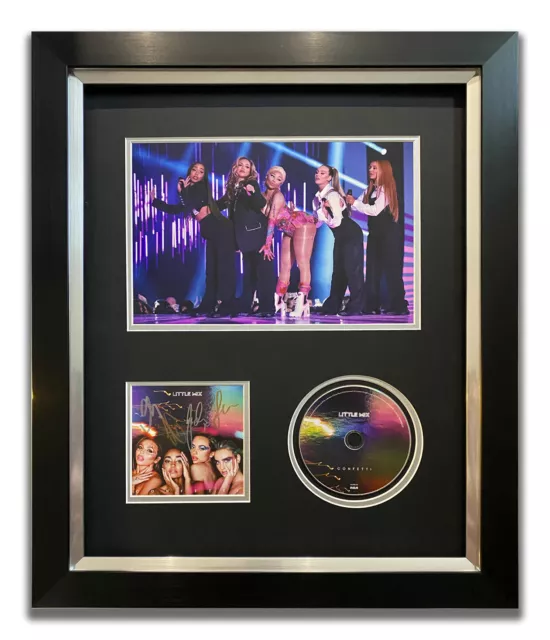 Little Mix Hand Signed Framed Cd Display - Confetti - 2020 Music Autograph 2.