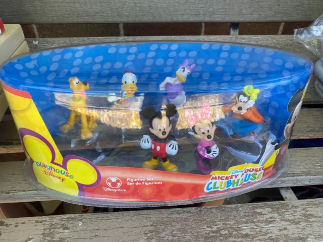 DISNEY Store Mickey Mouse Clubhouse Playset Minnie Mouse Goofy Pluto Donald Duck