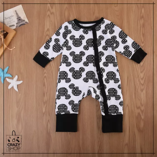 Tutina Mickey Mouse Kids Abbigliamento Per Bambini Unisex Inverno Autunno Faces