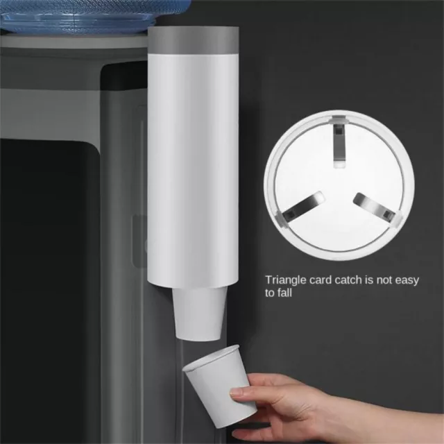 Plastic Disposable Paper Cups Dispenser Dust-proof Cup Holder  Office