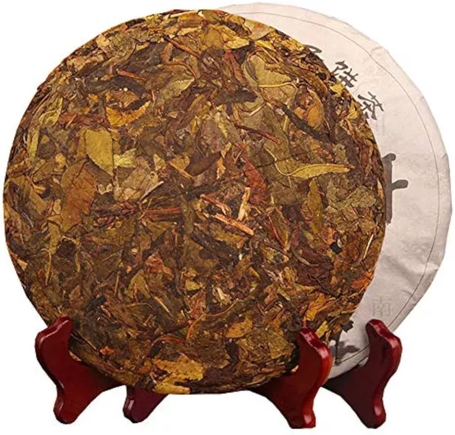 Thé Puerh cru aux graines de grandes feuilles du Yunnan 357g