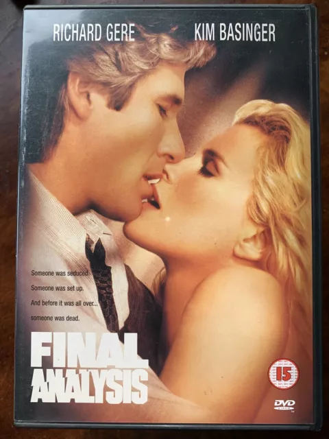 Final Analysis DVD 1992 Crime Thriller Film Largeur / Richard Gere & Kim