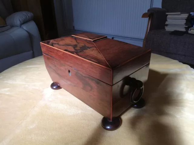 Antique Georgian Rosewood Tea Caddy